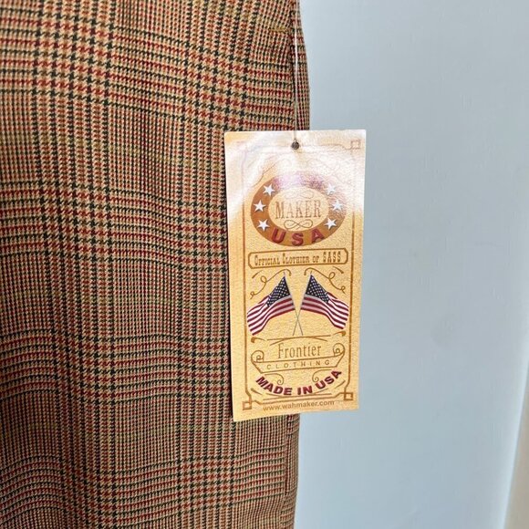 NWT WAH Maker Houndstooth Frontier Pants - Picture 3 of 7